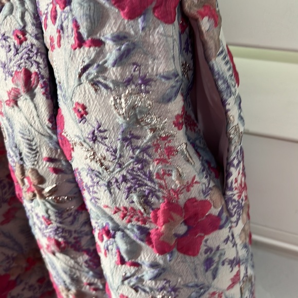 NWT AIDAN MATTOX Jacquard open back Dress Lilac. 6 party cruise wedding … - Picture 6 of 14